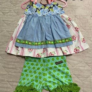 Matilda Jane Matching Sets - Matilda Jane platinum top w/ ruffle shorts π Matilda Jane Matching Sets - Matilda Jane platinum top w/ ruffle shorts π